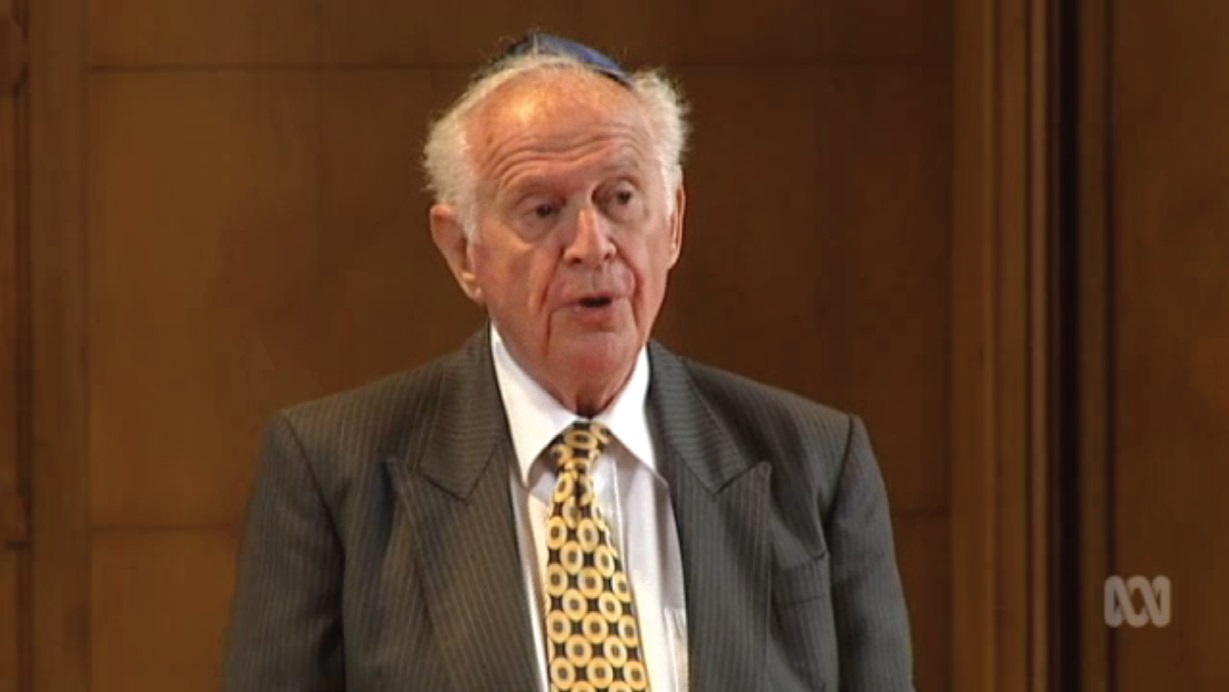 Peter Kampfner speaking at Judy's funeral